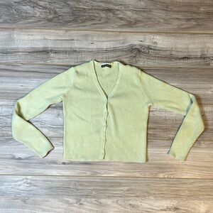 Light green cardigan